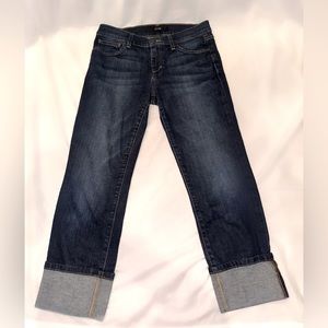 Joe’s Jeans Women’s Cuffed Dark Wash Jean Capris - Size W 28